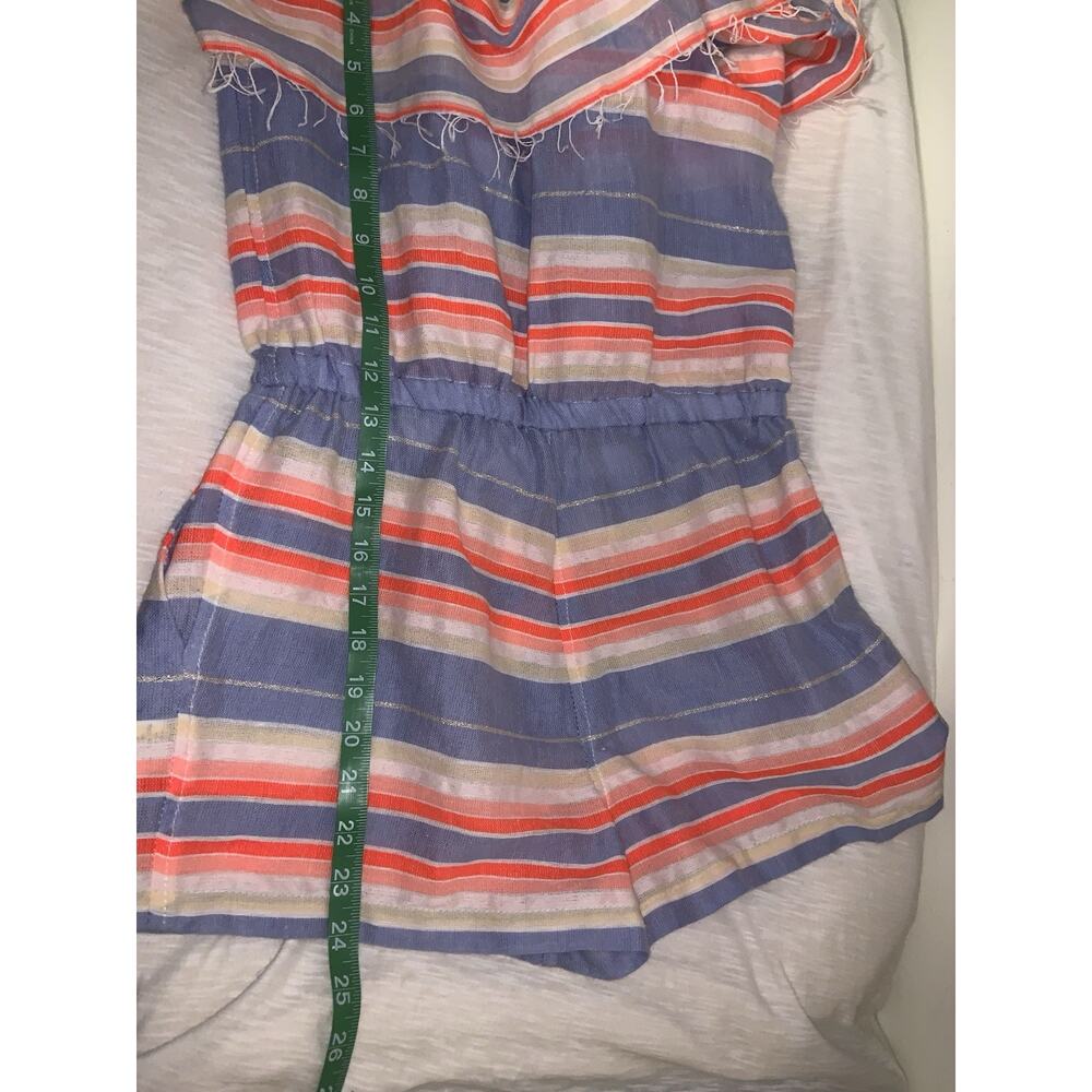 Lemlem Striped Cotton Playsuit Romper size XS Multi Color - Picture 8 of 8